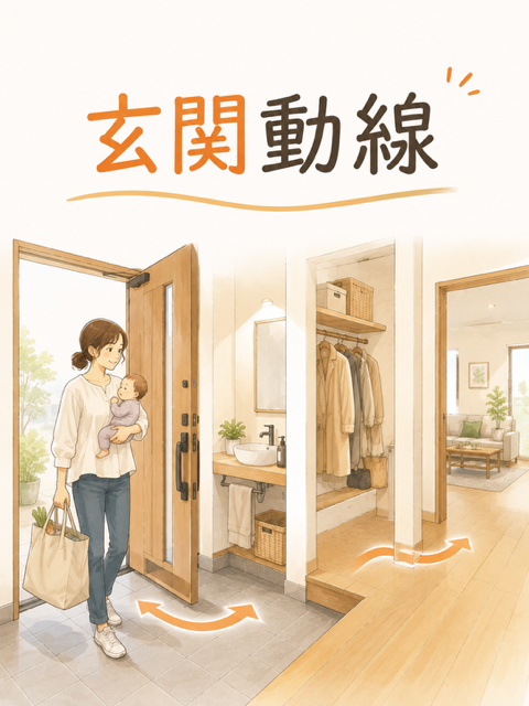 一級建築士の現場レポ【玄関動線】